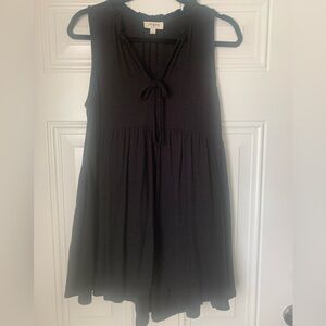 Umgee Black Linen/Cotton Dress Size S